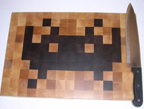 Space Invaders Cutting Board