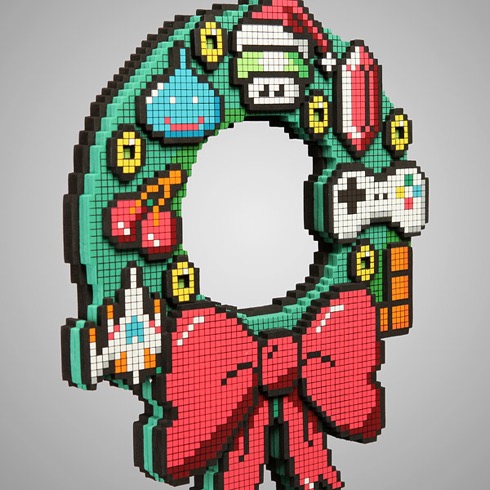 8bitledholidaywreath02