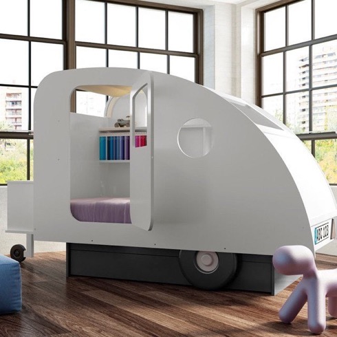 秘密基地みたいな子供用ベッド Caravan Bed インテリアハック