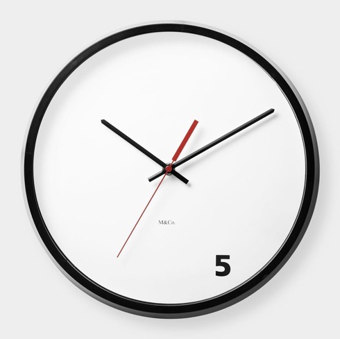 Fiveoclockwallclock01