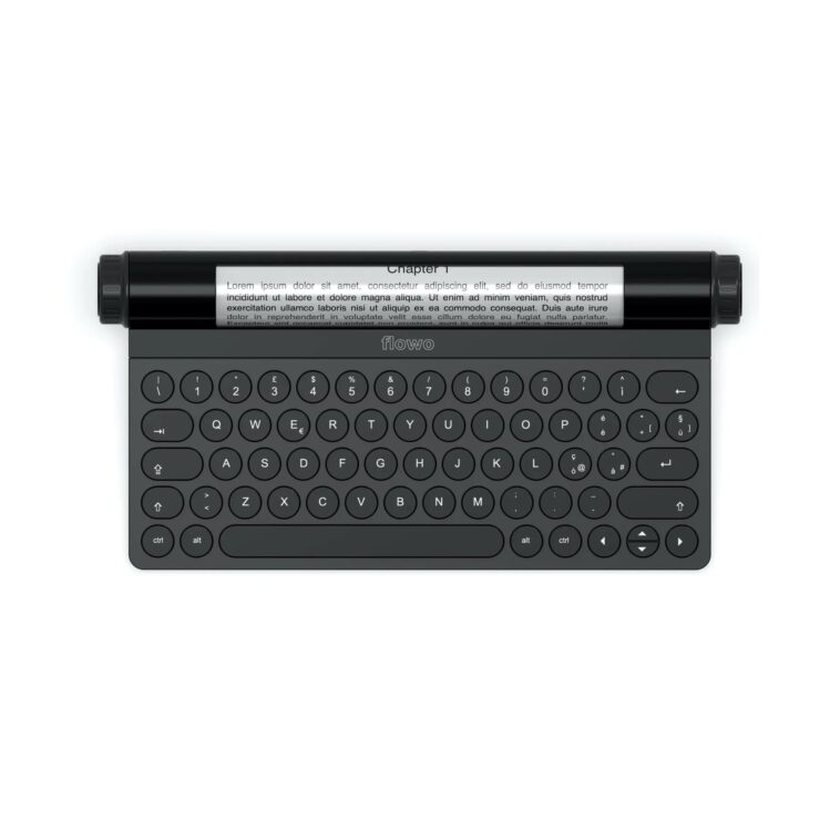 これぞタイプライター3.0。電子ペーパー内蔵のポメラみたいなキーボード【Flowo typewriter】