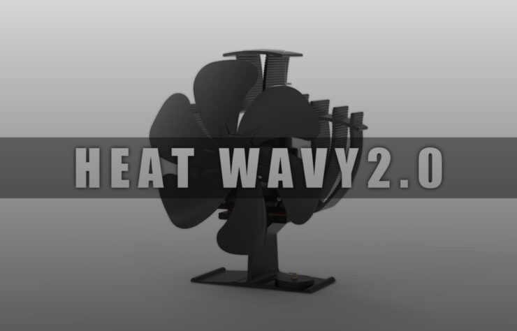 電源不要。暖房効率をアップさせる首振りストーブファン【HEAT WAVY2.0】