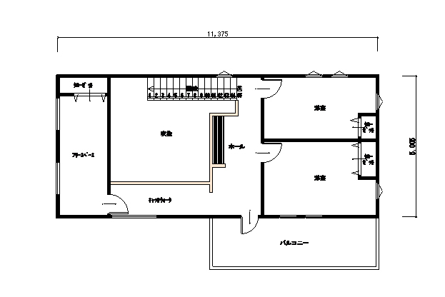 二階平面図
